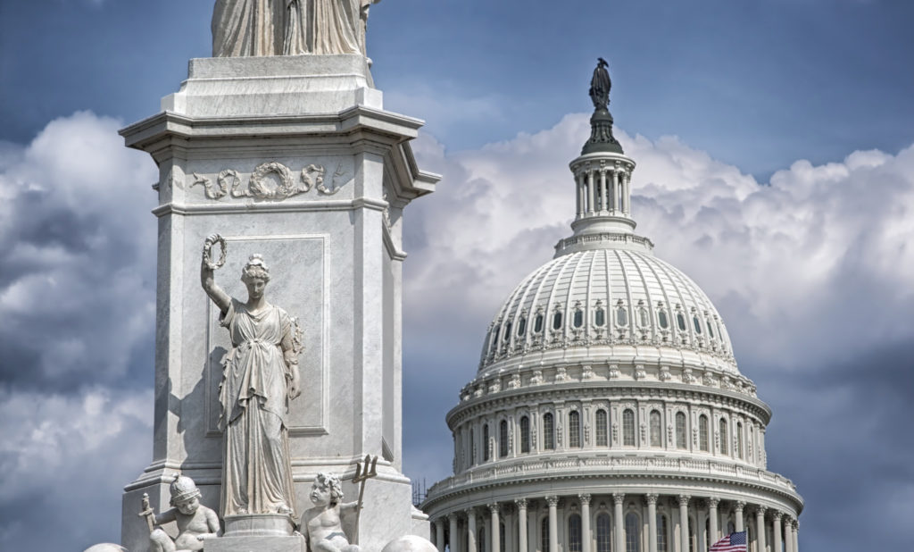 Capitol building dome in Washington DC