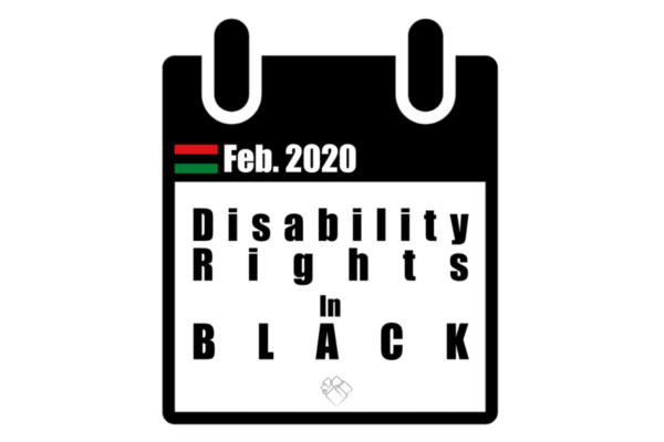 Image of a calendar with Disability Rights in Black written.
