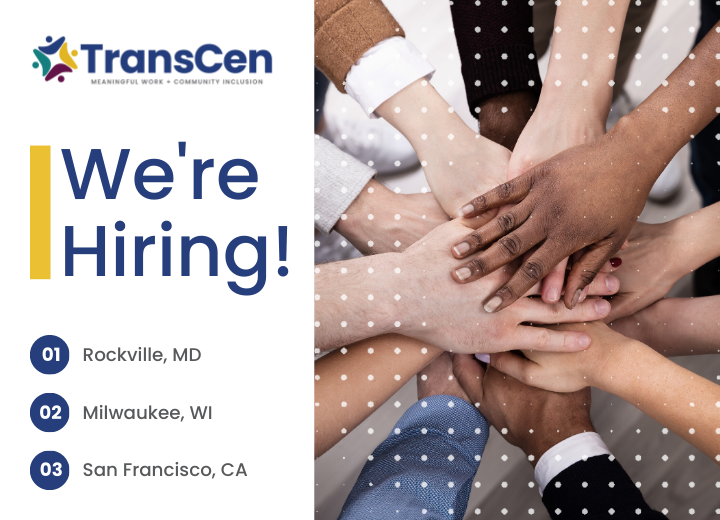 We're hiring in Rockville Maryland, Milwaukee Wisconsin, and San Francisco California.